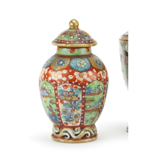 429 - Three Chinese porcelain vases including two Cantonese examples hand panted with figures, the largest... 