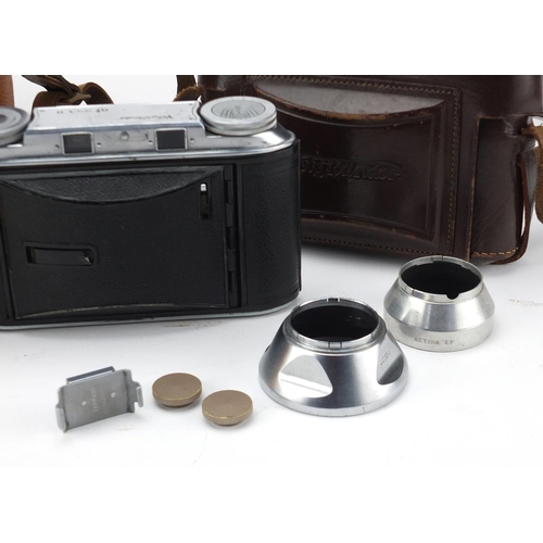85 - Voigtländer Bessa II range finder camera with accessories and leather case