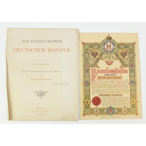 852 - German Masters, set of twelve prints by Adolph Menzel