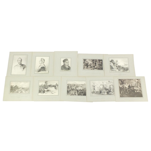 852 - German Masters, set of twelve prints by Adolph Menzel