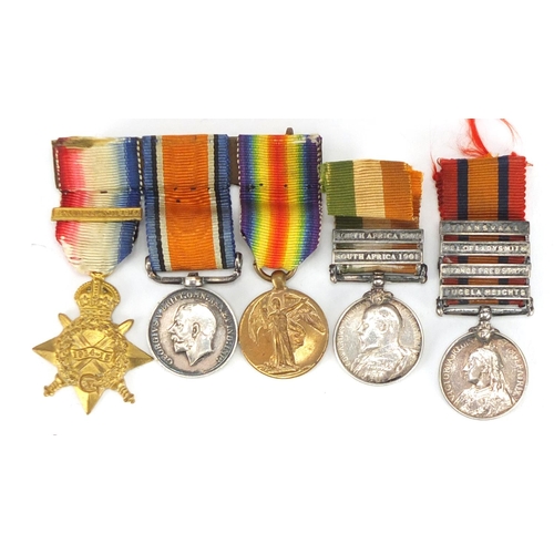 891 - Five British Military World War I dress medals