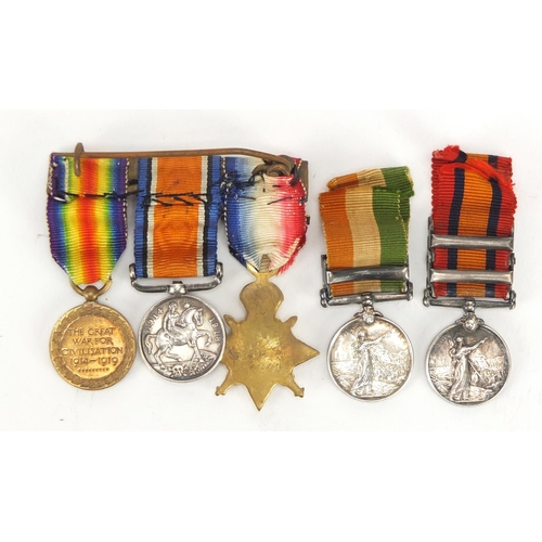 891 - Five British Military World War I dress medals