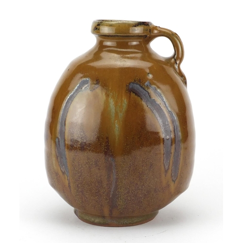 780 - Mike Dodd studio pottery cinnamon glazed jug, 23.5cm high