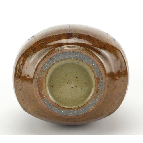 780 - Mike Dodd studio pottery cinnamon glazed jug, 23.5cm high