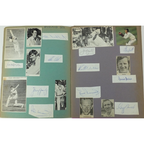 289 - 1950's and later autographs arranged in an album including India cricket team in England 1952, Pakis... 