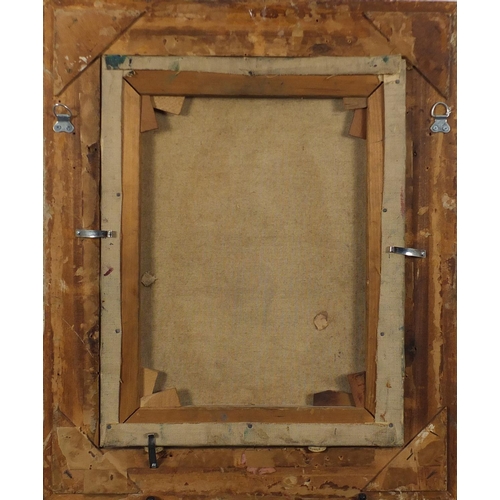 1174 - Seated sailor, oil onto canvas, bearing a signature D O'Neill, framed, 45cm 34cm