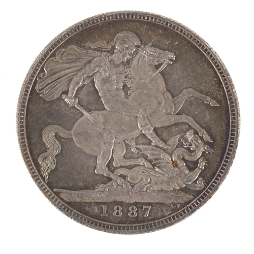 236 - Queen Victoria 1887 silver crown