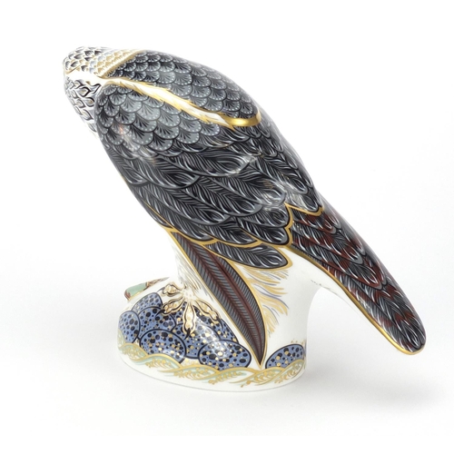 2507 - Royal Crown Derby osprey bird paperweight, 15cm high