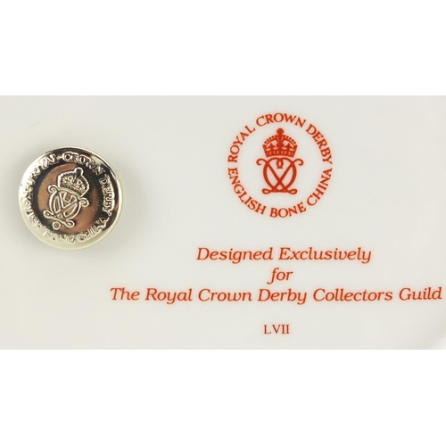 2520 - Royal Crown Derby deer paperweight with stopper for The Royal Crown Derby Collectors Guild, 16.5cm i... 