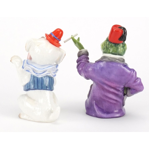 2610 - Two Bronté punch and Judy Collection candle snuffers comprising The Crocodile and Dog Toby, both lim... 