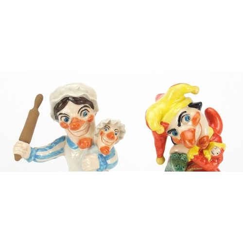 2572 - Pair of Beswick Ware Punch and Judy figures, both limited edition 18/2500, each 13.5cm high