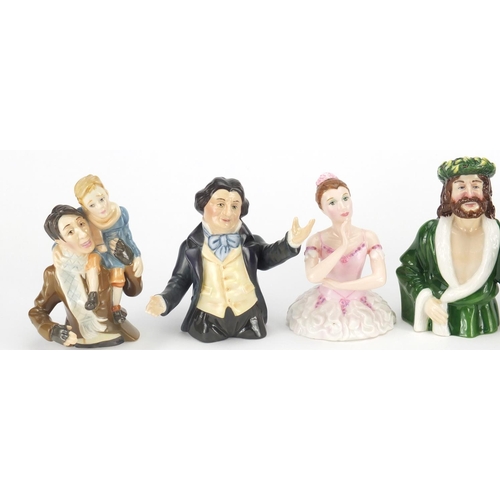 2617 - Seven Christmas Carol and Nutcracker candle snuffers by Candle Crown Collections, the largest 11.5cm... 