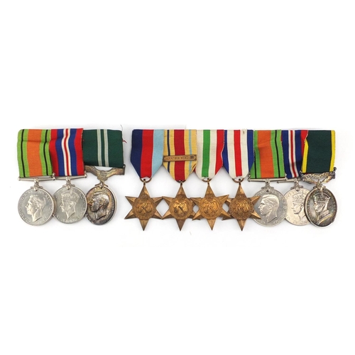 347 - Two British Military World War II medal groups relating to EMR Taylor of the women's auxiliary air f... 