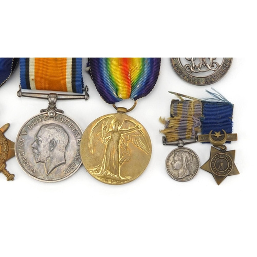 338 - British Military World War I Militaria including a trio, awarded to 8183PTE.E.PEARSE.MIDD'XR. and Ge... 