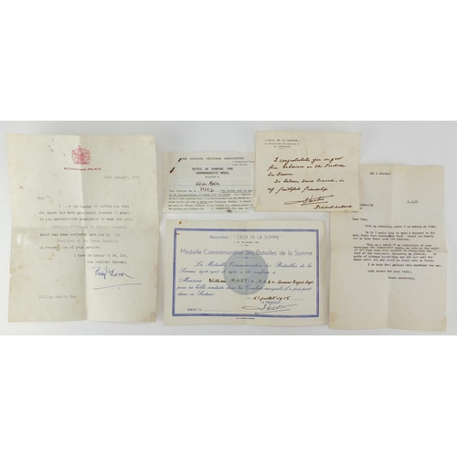 348 - British Military World War II medal group relating to William Martin of The Queens Royal Regiment, i... 