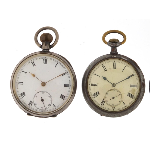 1151 - Four pocket watches including one gentleman's silver and Siro Senior