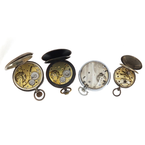 1151 - Four pocket watches including one gentleman's silver and Siro Senior