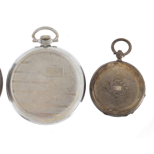1151 - Four pocket watches including one gentleman's silver and Siro Senior