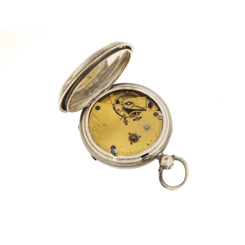 1140 - Gentleman's silver Joseph Penlington open face pocket watch, the movement numbered 10681, Birmingham... 