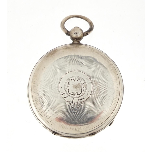 1140 - Gentleman's silver Joseph Penlington open face pocket watch, the movement numbered 10681, Birmingham... 