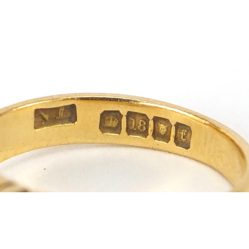 931 - 18ct gold diamond solitaire ring, N L London 1921, size L, approximate weight 4.5g
