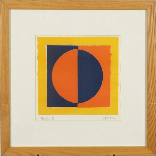 2321 - Roy Speltz - Set of five contemporary pencil signed prints, Composition, Eclipse I, Eclipse II, Unti... 