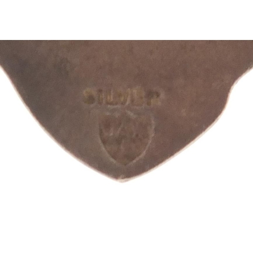 120 - Golfing interest Walton Heath silver and enamel badge, 3.5cm high, approximate weight 9.2g