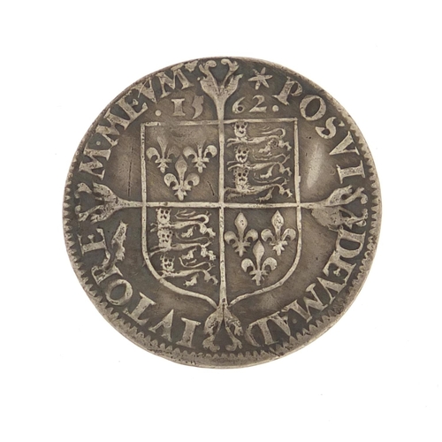 220 - Elizabeth I 1562 hammered silver six pence