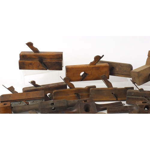 203 - Collection of vintage boxwood wood working planes, mortise gauges including rosewood and ebony and b... 