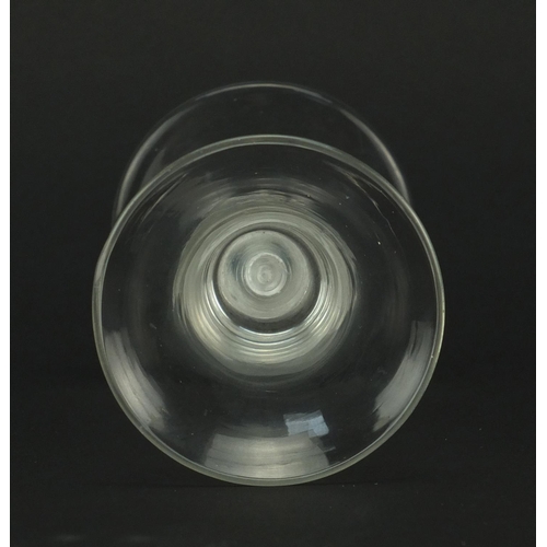 739 - George III glass with air twist stem, 16cm high