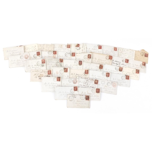 323 - Collection of Victorian postal history covers, mostly with penny reds