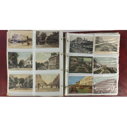 303 - Early 20th century and later Eastbourne postcards, some photographic arranged in an album including ... 