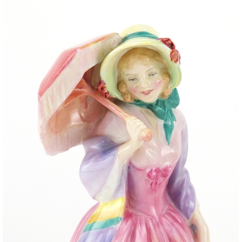 2623 - Two Royal Doulton figurines, Miss Demure HN1402 and Sweet Anne HN1497, the largest 19cm high