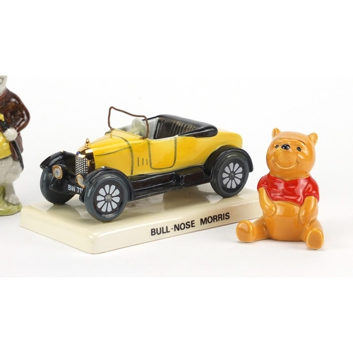 2567 - Collectable china including a Carlton Ware Bull-nose Morris, Beswick Winnie the Pooh, Coalport Paddi... 