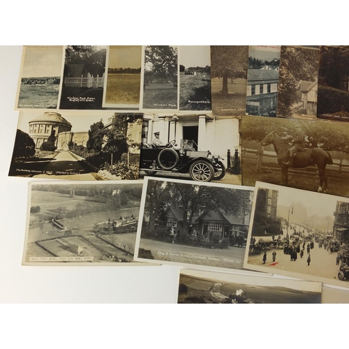 309 - Edwardian and later topographical and social history postcards, some black and white photographic in... 