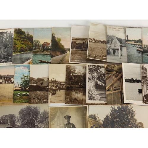 309 - Edwardian and later topographical and social history postcards, some black and white photographic in... 