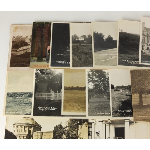 309 - Edwardian and later topographical and social history postcards, some black and white photographic in... 