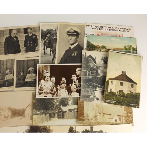 309 - Edwardian and later topographical and social history postcards, some black and white photographic in... 