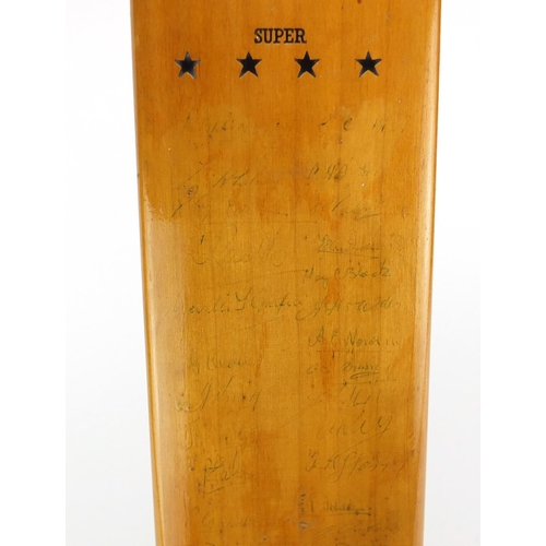 290 - 1950's Gradidge cricket bat signed by The West Indies and England teams, 90cm in length