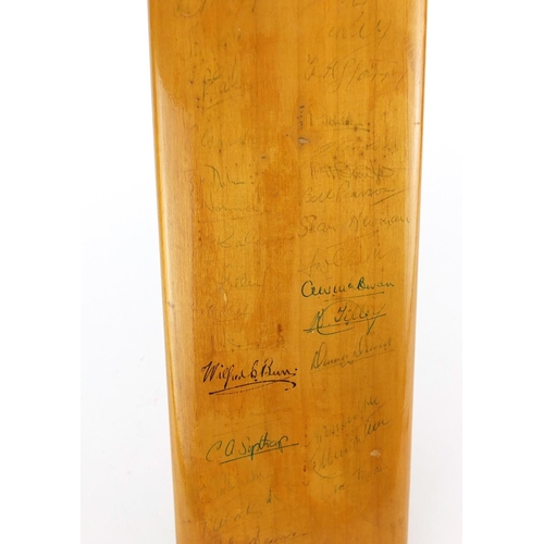 290 - 1950's Gradidge cricket bat signed by The West Indies and England teams, 90cm in length