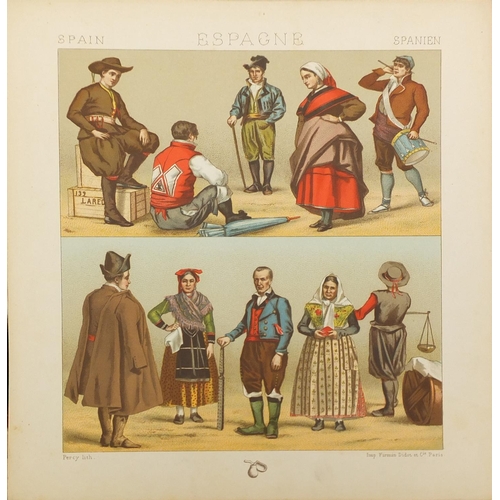 264 - Le Costume Historique by Auguste Racinet, 19th century book with chromolitho plates, Paris Libraire ... 