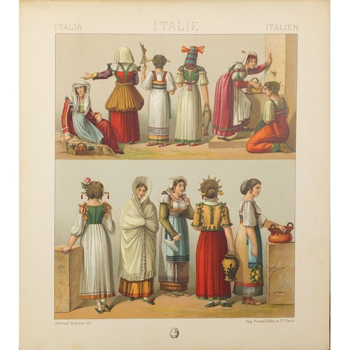 264 - Le Costume Historique by Auguste Racinet, 19th century book with chromolitho plates, Paris Libraire ... 