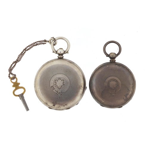 1148 - Georgian silver ladies open face pocket watch and a gentleman's fine silver open face pocket watch w... 