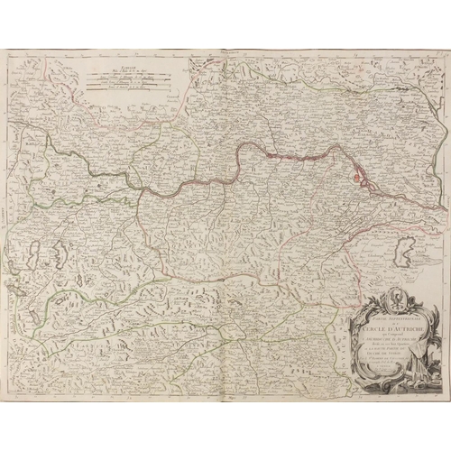 274 - Two 18th century hand coloured maps by Paolo Santini comprising Cartle De La Barbarie 1775 and Parti... 