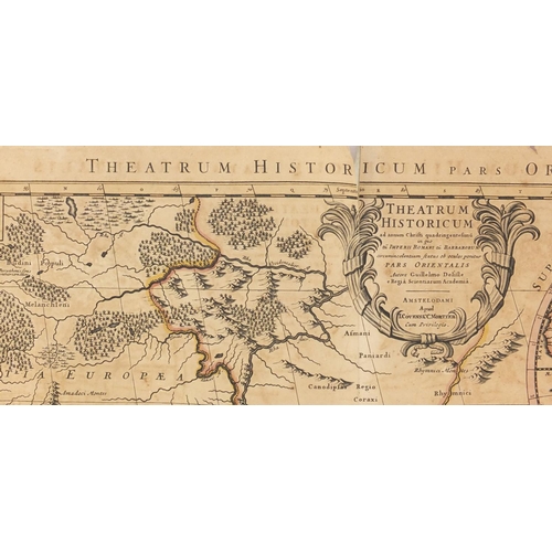 273 - 18th century Theatrum Historicum Pars Orientalis hand coloured map, made by Guillaume De L'Lsle, unf... 