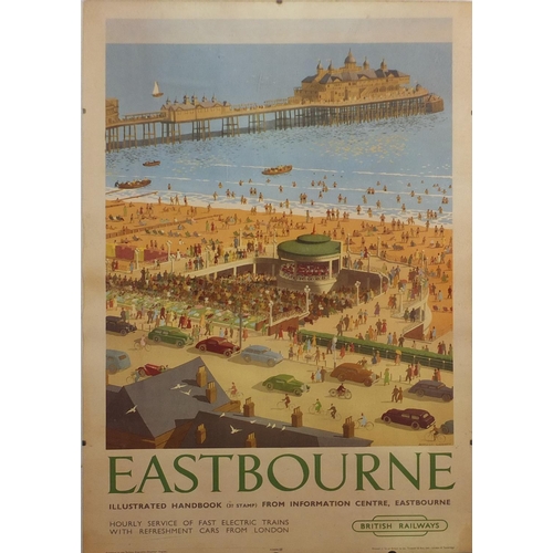 2373 - British Railways advertising travel poster, designed by Ronald Lampitt, printed by Jas. Truscott & S... 