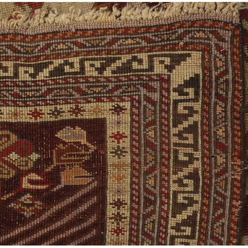 2146 - 19th century Rectangular Caucasian rug, 198cm x 126.5cm