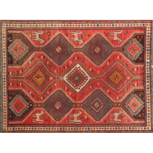 2115 - Rectangular Persian Shiraz carpet, 280cm x 206cm