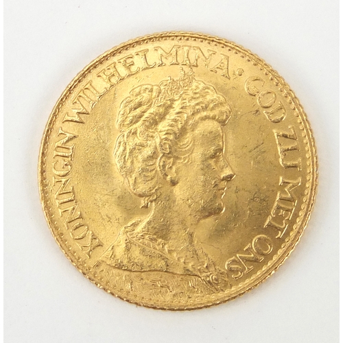 216 - Dutch 1917 ten gulden gold coin
