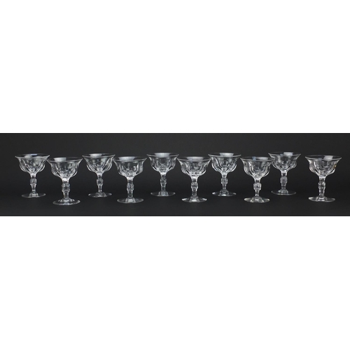 2432 - Set of ten Edinburgh crystal glass, each 11.5cm high